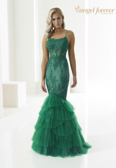 Angel Forever Green Mermaid Evening Dress / Prom Dress